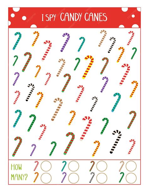 Educational & Activity Candy Cane Sheets