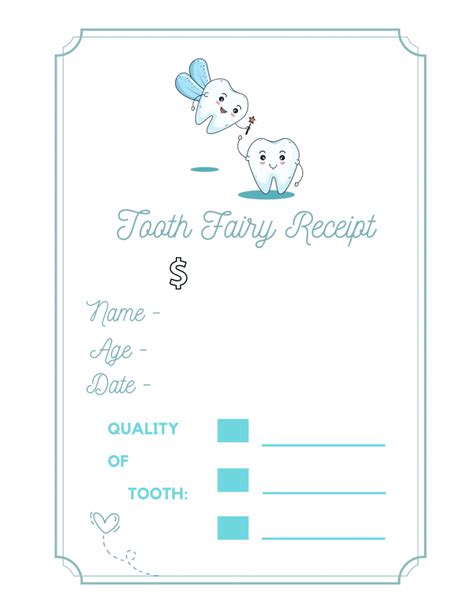 Educational & Developmental Receipts: Learning Through Lost Teeth