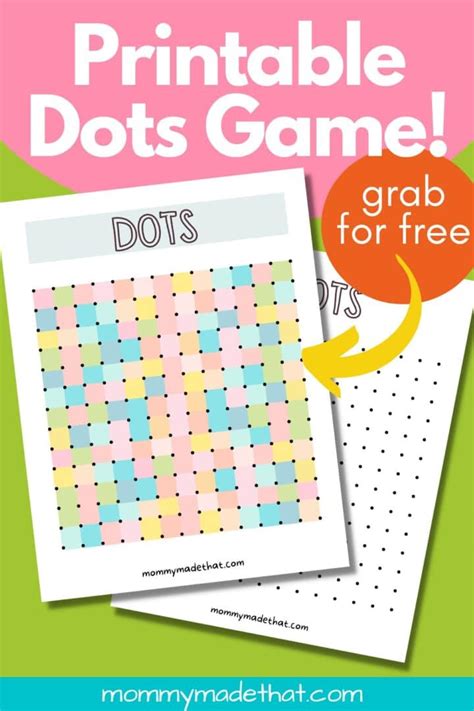 Educational Dot Game Printables: Learning Through Play