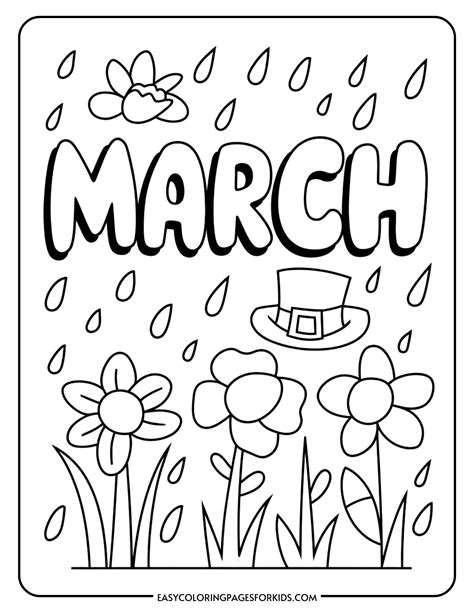 Educational & Engaging: Learning Through March Coloring Pages
