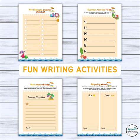 Educational Summer Break: Learning-Focused Printables