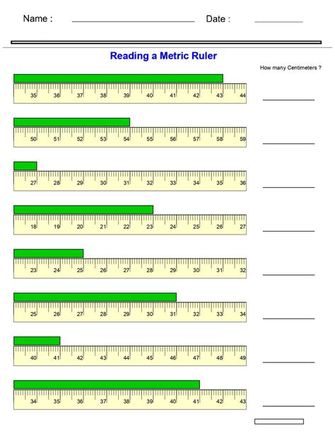 Educator's Aid: Millimeter Rulers for Learning & Teaching