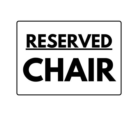 Elegant & Professional Reserved Signs: For the Formal Affairs