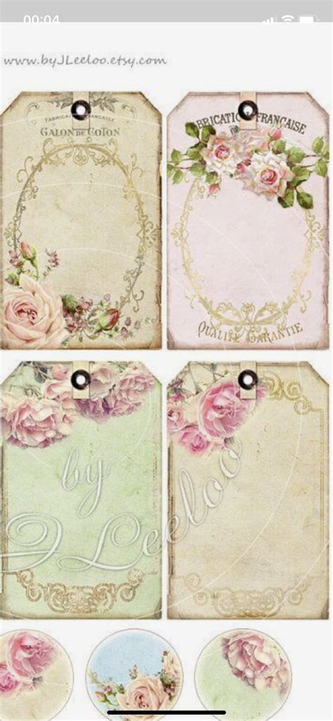 Elegant Touches: Feminine & Shabby Chic Printables