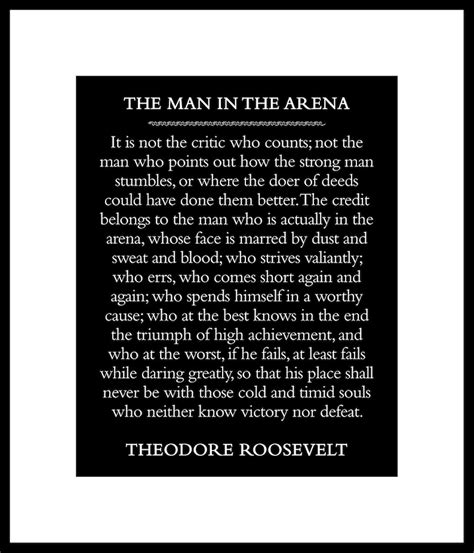 Embarking on Your Quest: Finding the Perfect "Man in the Arena Printable"