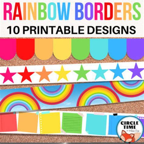 Embrace the Edges: Creative Categories for Your Printable Bulletin Board Borders
