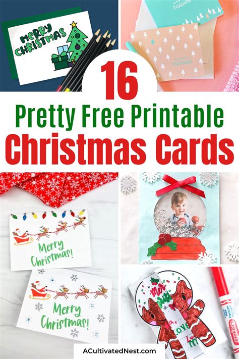 Embrace the Holiday Spirit: Diverse Styles of Printable Foldable Christmas Cards