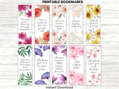 Embrace Your Literary Style: Diverse Categories of Bookmarks Printable Free