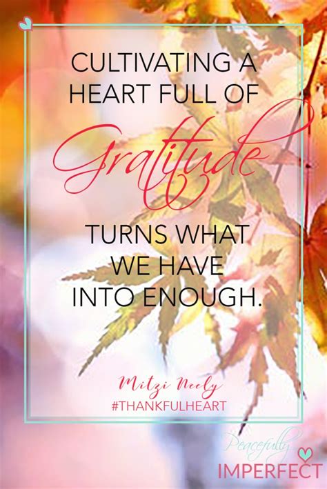 Embracing a Thankful Heart