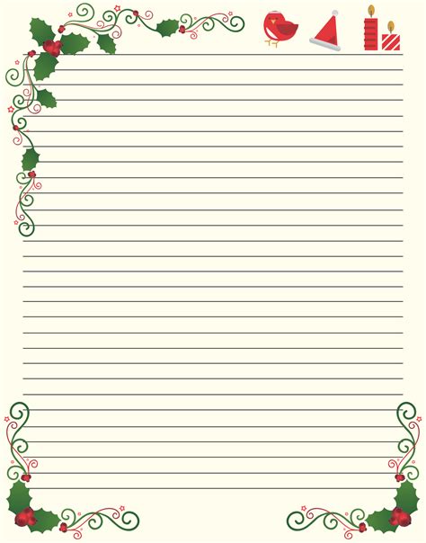 Embracing Nature: Rustic & Organic Free Printable Christmas Stationery