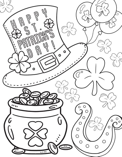 Embracing the Luck of the Irish: St. Patrick's Day Printable Coloring Pages