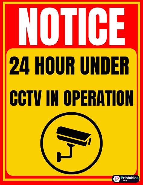 Essential Categories of Free Camera Signs Printable for Every Need