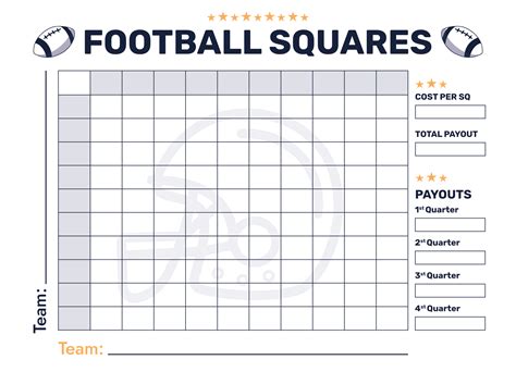 Essential Free Printable Football Squares PDF Designs for Every Game Day
