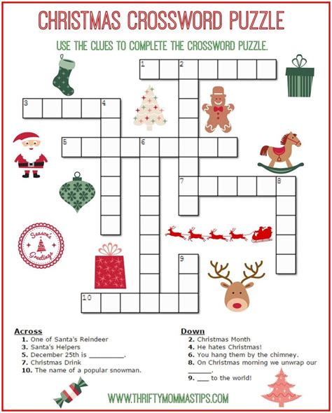 Family Fun Challenges: Printable Christmas Crosswords for Everyone