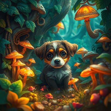 Fantasy Friends & Magical Moments: Whimsical Puppy Coloring Adventures