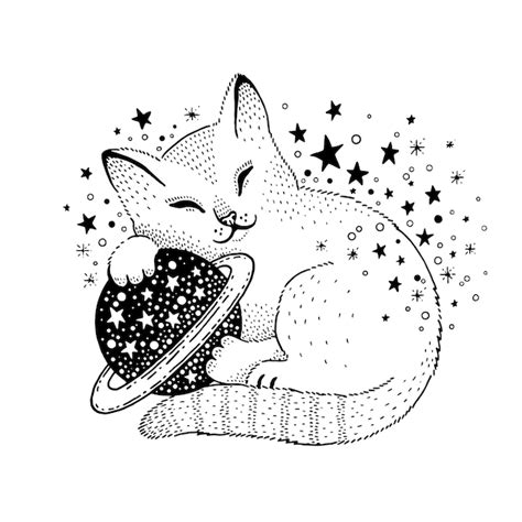 Fantasy & Magical Kitty Worlds: Printable Pages for Enchantment