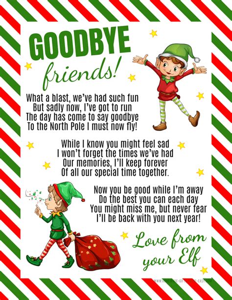 Farewell & Until Next Year: Goodbye Elf Notes