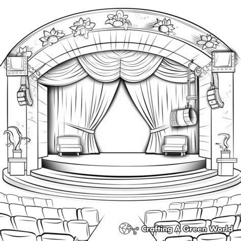 Fashionista Fantasies: Iconic Outfits & Stage Presence Coloring Pages