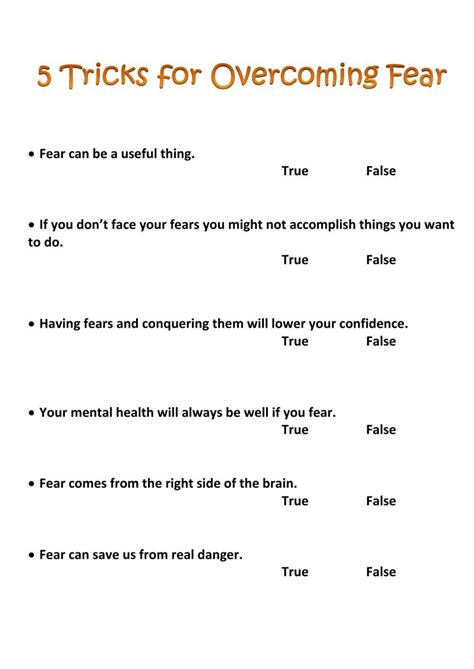 Fear-Based Worksheets: Shining a Light on Our Anxieties