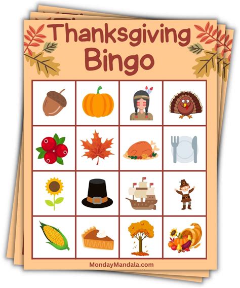 Feast for the Eyes: Foodie Thanksgiving Bingo Printables