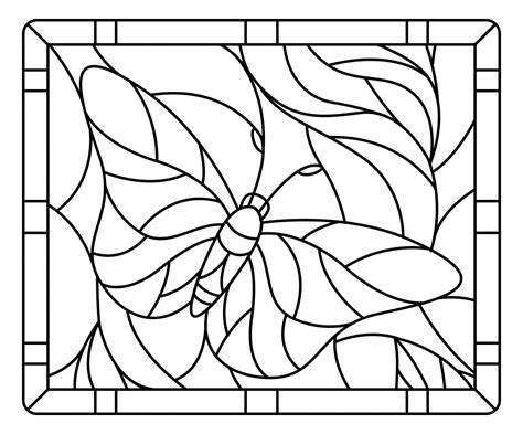 Figurative & Whimsical Stained Glass Patterns Printable