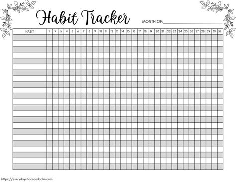 Finding Your Flow: Different Types of Free Printable Habit Trackers