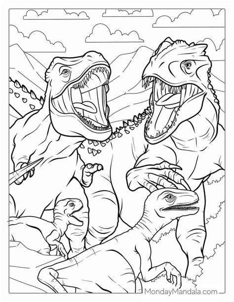 Finding Your Perfect Prehistoric Pal: Types of T-Rex Coloring Pages