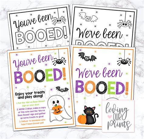 Finding Your Perfect "You've Been Booed" Printable: Design & Style