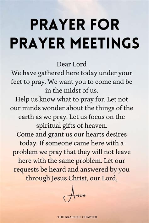 For Prayer Groups & Community Use