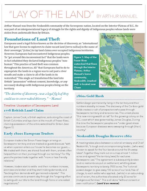 For the Classroom & Curious Minds: Learning the Lay of the Land