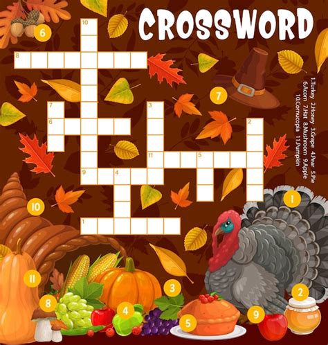 For the Little Turkeys: Kid-Friendly Thanksgiving Crosswords
