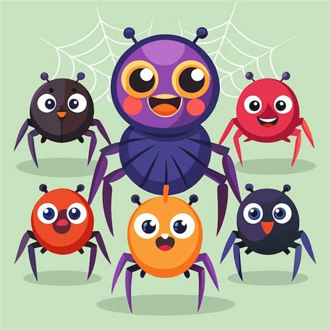 Friendly & Fun Spiders: Cartoonish Charms