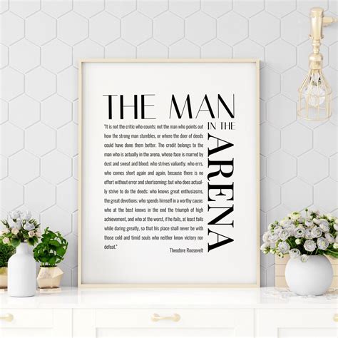 From Screen to Reality: Mastering the Printing Process for Your "Man in the Arena" Quote