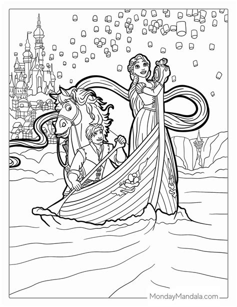 From Simple Silhouettes to Intricate Designs: Tangled Coloring Pages for Every Skill Level