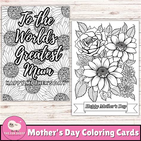 From Simple to Spectacular: A Gallery of Mother's Day Coloring Page Themes