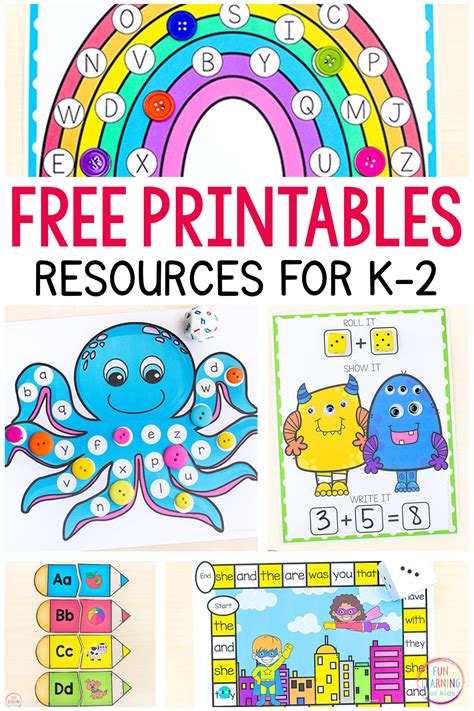 Fun & Learning: Engaging Kids' Activities & Learning Printables