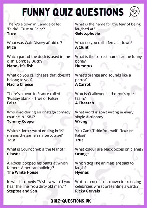 Fun & Lighthearted Printable Quizzes for Casual Self-Exploration