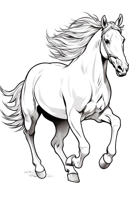 Galloping into Simplicity: Easy & Beginner-Friendly Horse Coloring Pages