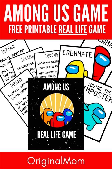 Game On! Interactive Among Us Printable Activities