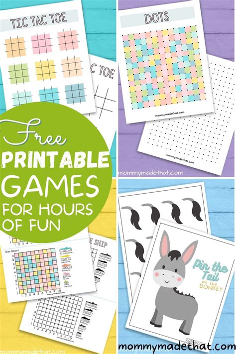 Game On! Printable Games for Pre-Feast & Post-Dinner Merriment