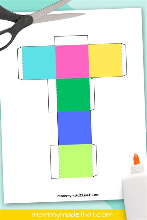 Geometric Explorations: Educational Cube Templates