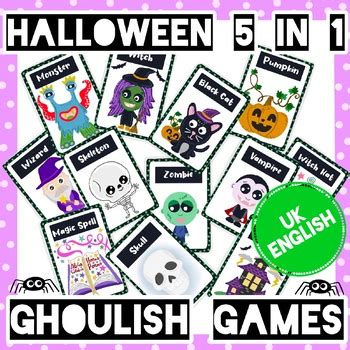 Ghoulish Games & Activities: Interactive Printables