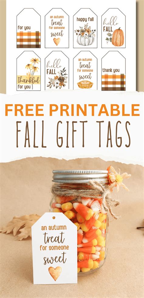 Gifts & Giving: Printable Fall Tags & Wraps