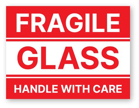 Glass & Ceramics: The "Smash-Proof" Printable Fragile Labels