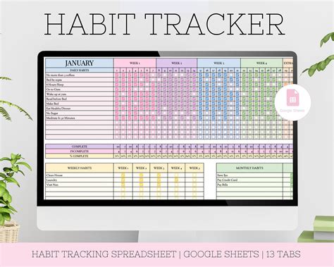 Goal-Specific & Thematic Habit Tracker Printables