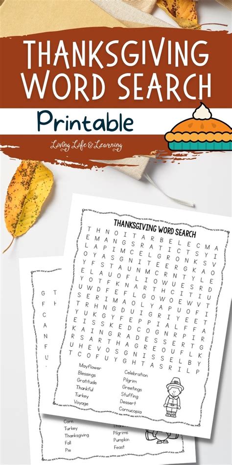 Gratitude & Gathering: Thanksgiving Word Searches