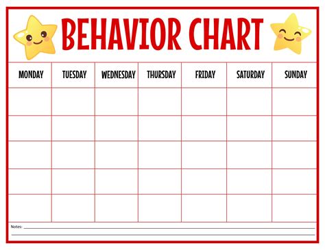 Growing Up: Engaging Printable Behavior Charts for School-Aged Kids