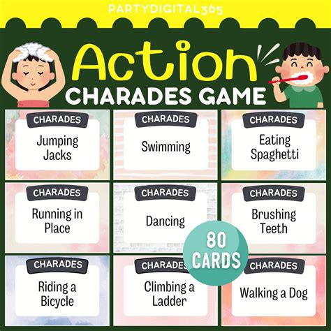 "Hard Mode" for Pros: Challenging Charades Card Sets