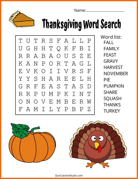 Harvest Festival & Thanksgiving Word Finds