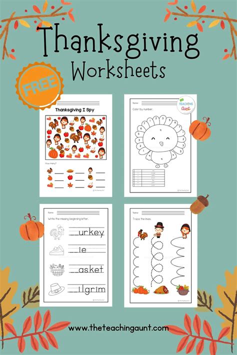 Harvesting Knowledge: Educational Thanksgiving Activity Sheets